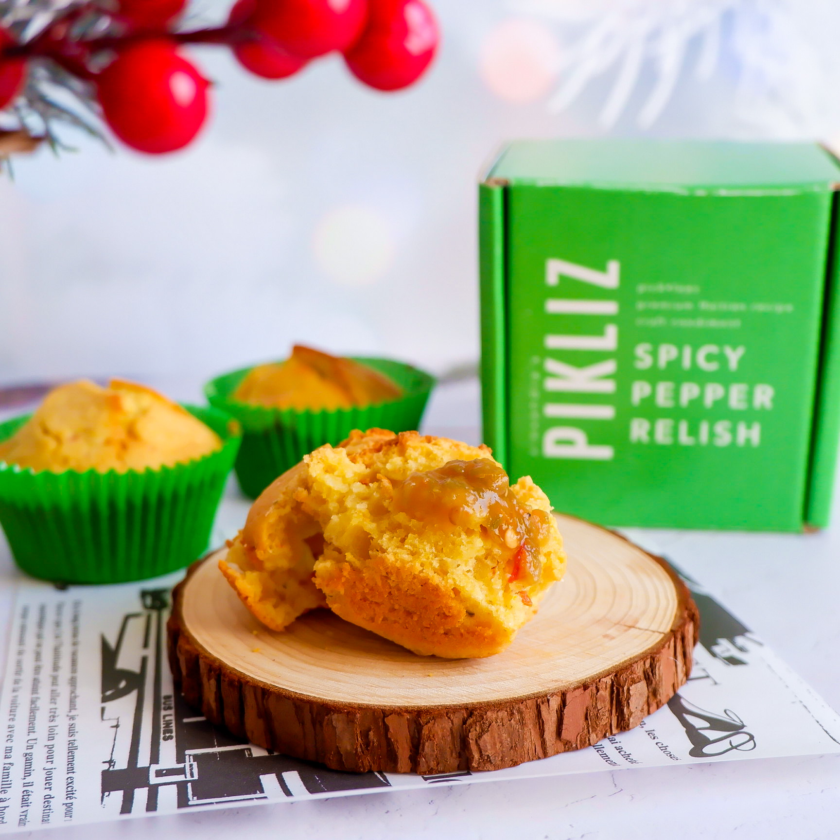 Cornmeal Muffin with Alexandra’s Pikliz &ndash; In the Kitchen with Alexandra