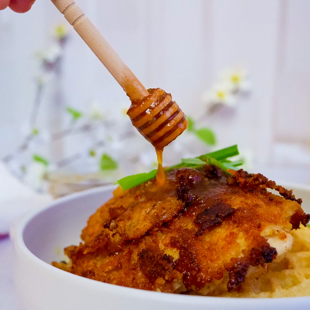 Chicken and Waffles with Hot Honey - Recipe